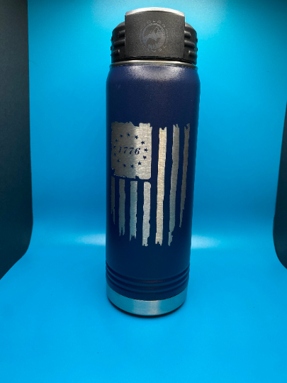 Distressed 1776 flag Tumbler