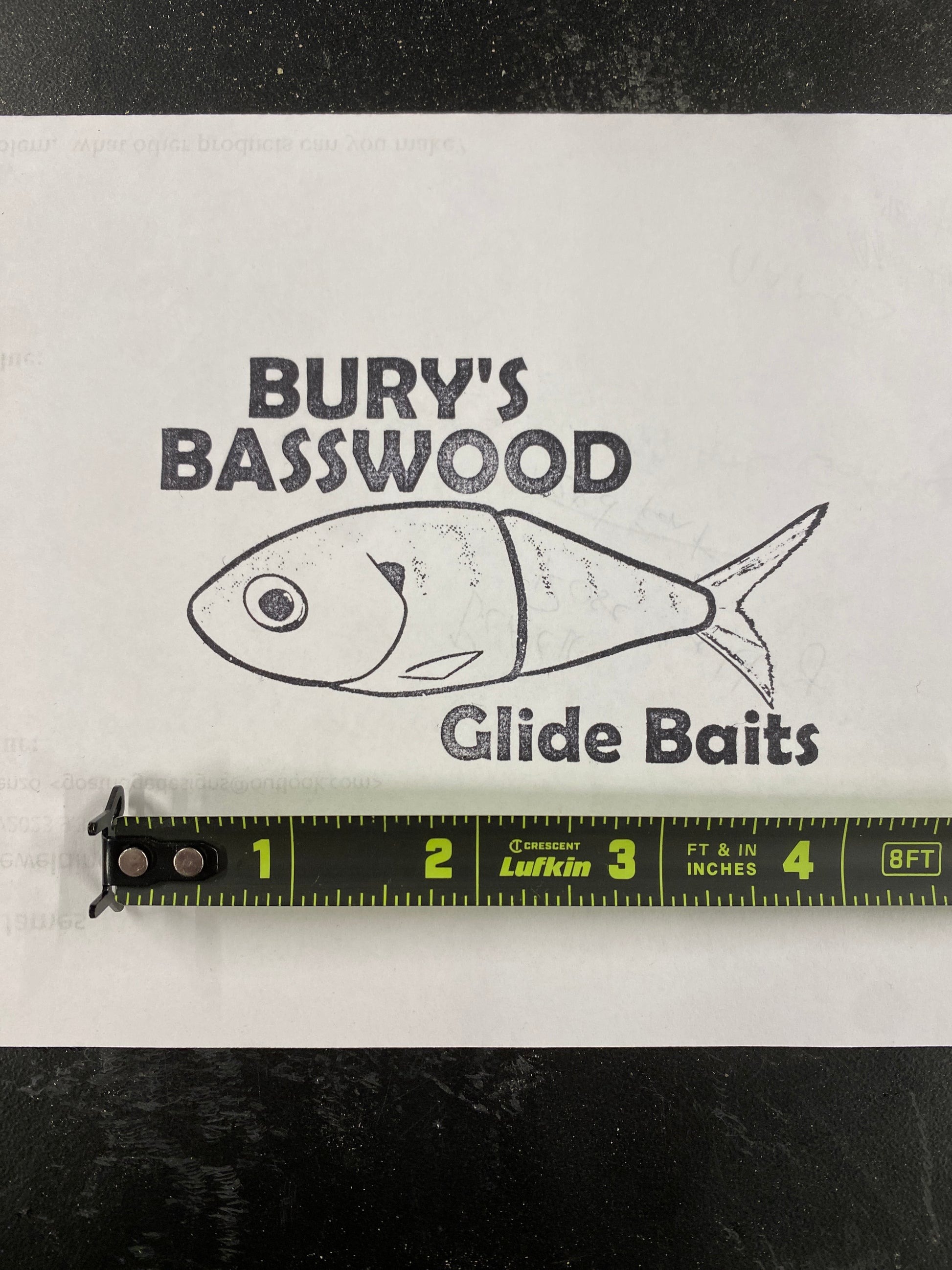Bury's BassWood Glide Baits