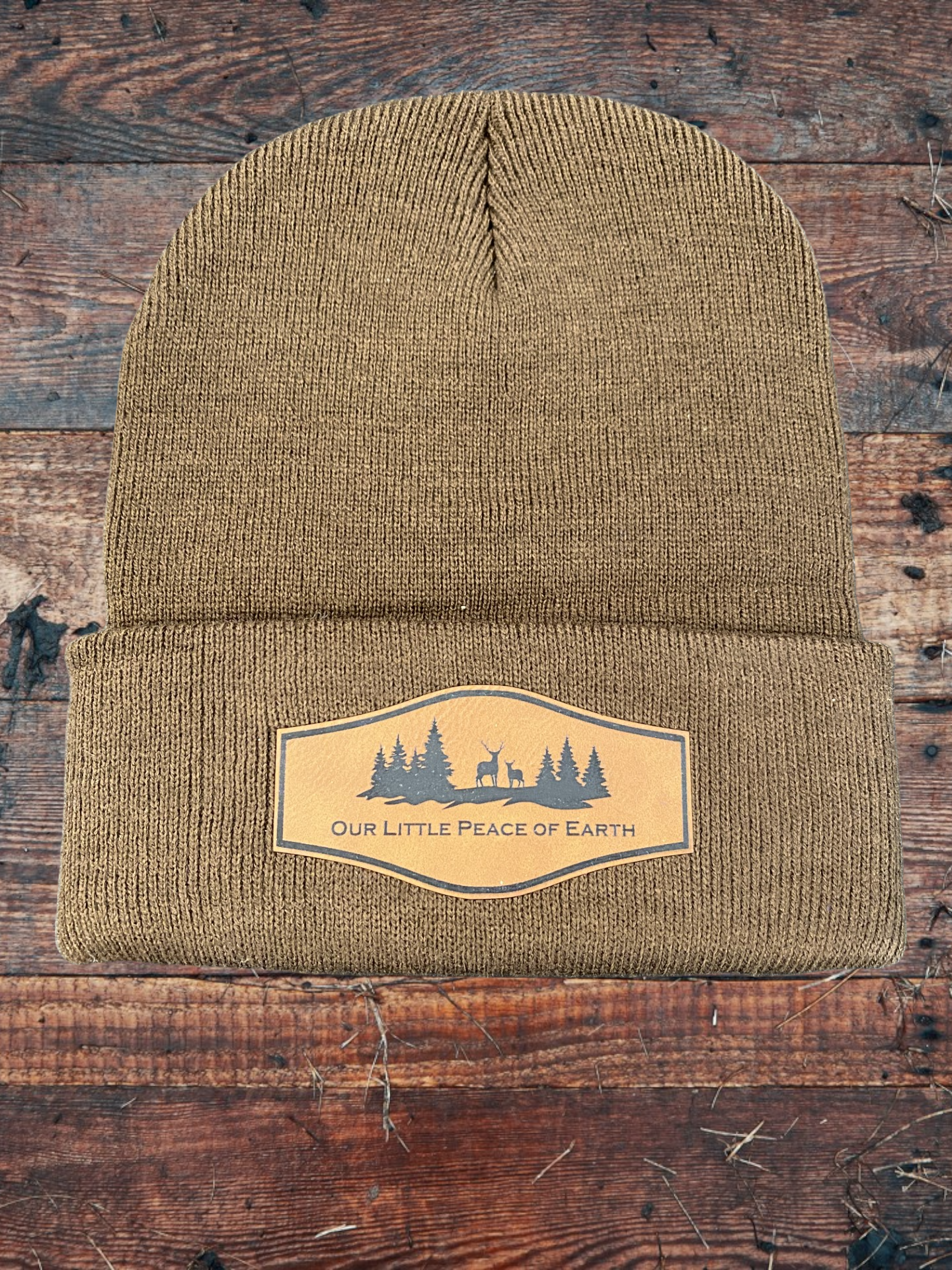 Custom Patch on Beanie with Cuff