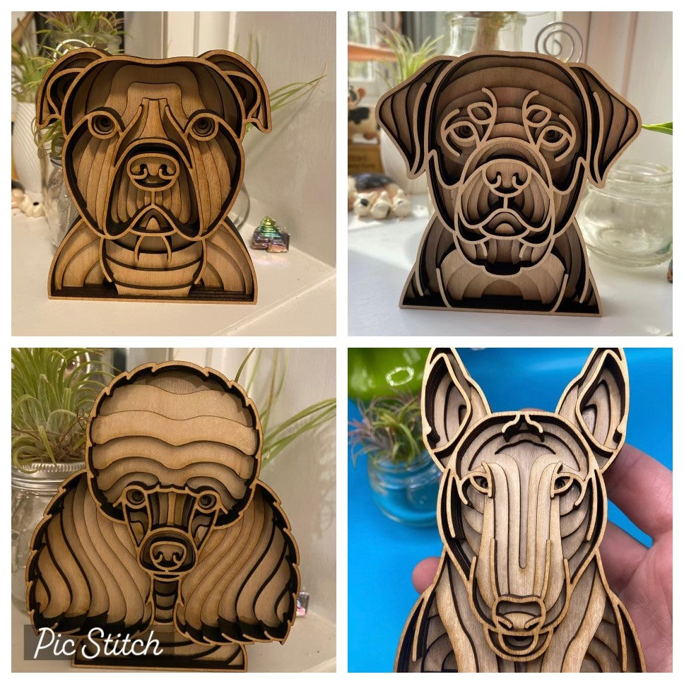 Laser Cut Dog Mandala - 150+ Breeds available